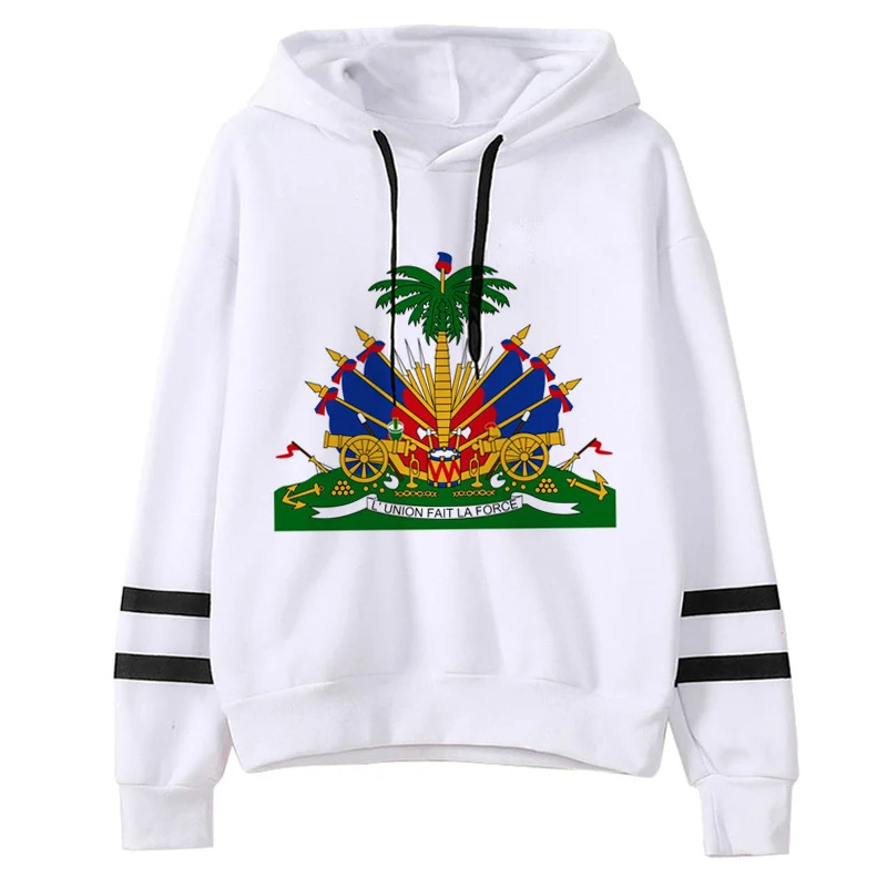 

haiti hoodies female harajuku graphic y2k aesthetic Ulzzang women hoddies sweatshirts hip hop