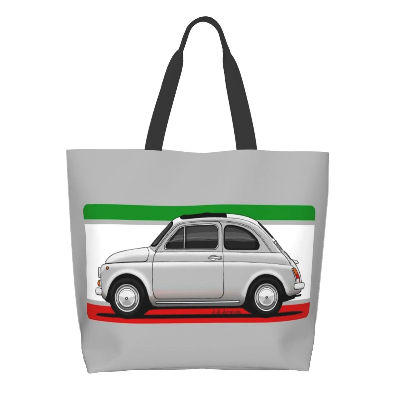 

Designed So That The Car "Takes" The Color Of The Background. Printed Casual Tote Large Capacity Female Handbags My Freehand