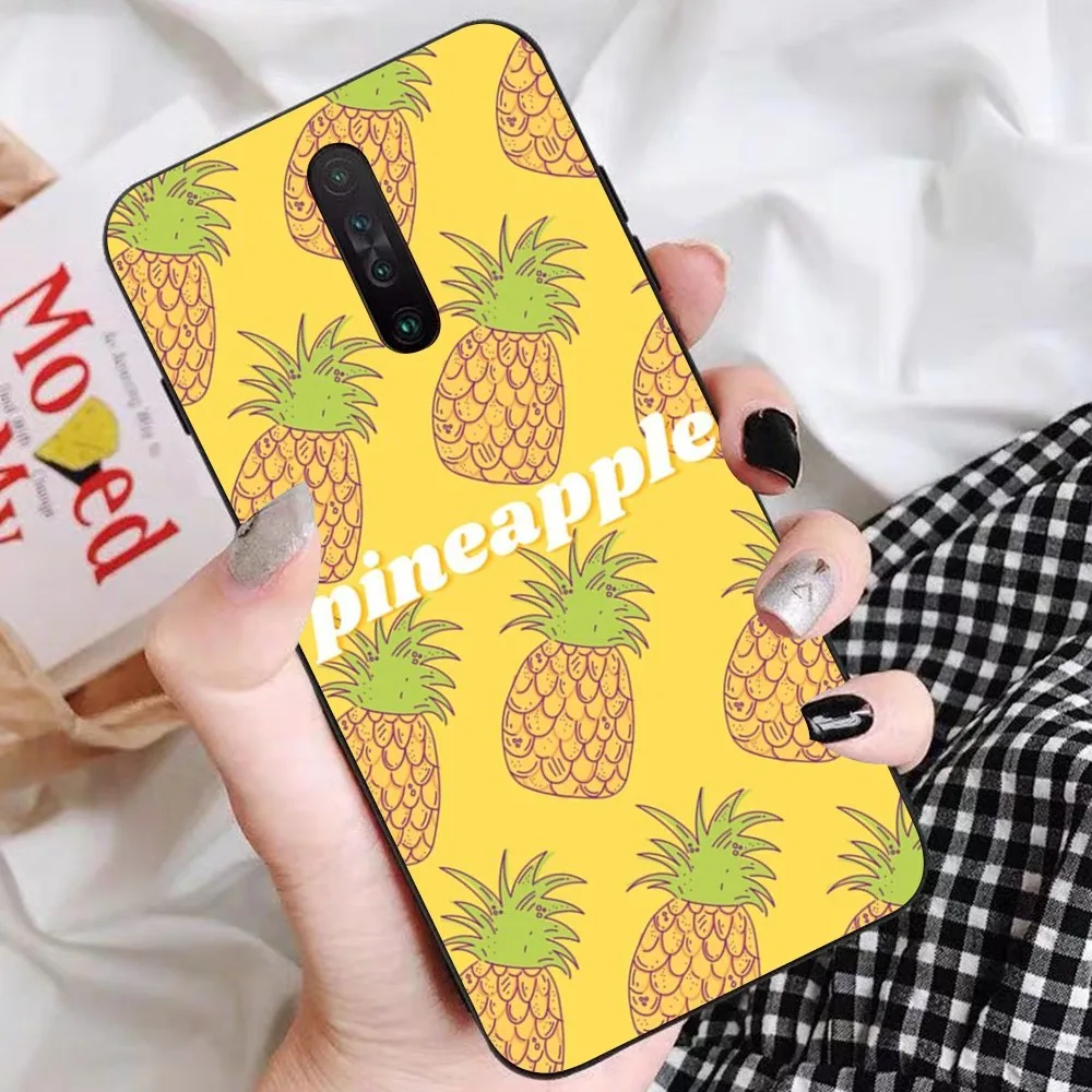 Чехол для телефона с фруктами ананаса Redmi 5 6 7 8 9 10 plus pro A GO K20 K30 K40 F3 Fundas