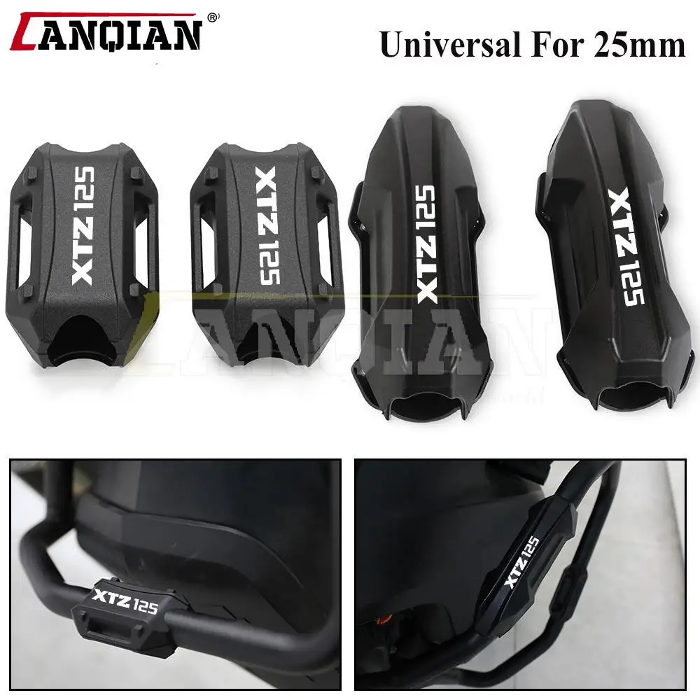 

25mm Motorcycle Accessories Engine Crash Bar Protection Bumper For YAMAHA XTZ125 XTZ 125 2014 2015 Decorative Guard Block Cover
