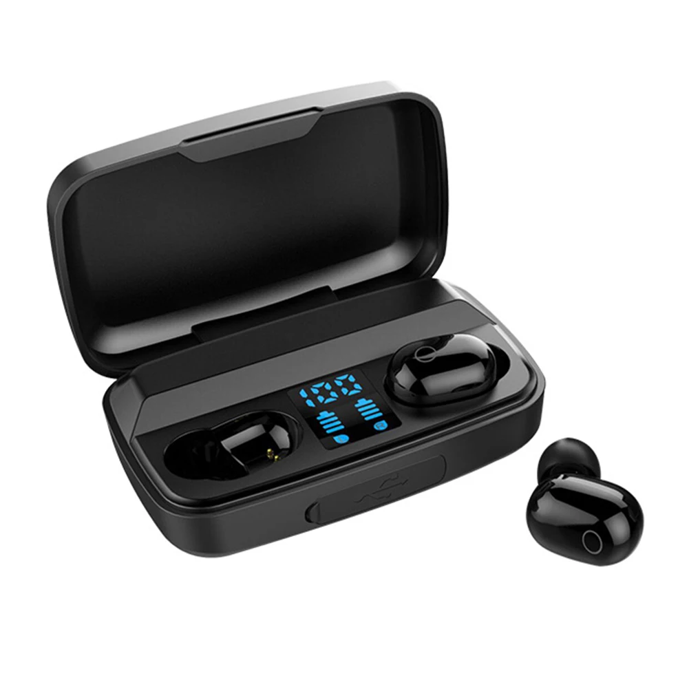 

Sports Bluetooth-compatible 5.0 Wireless Earbuds HiFi Stereo Touch Control In-Ear Digital Display Wireless Earphones Accessories