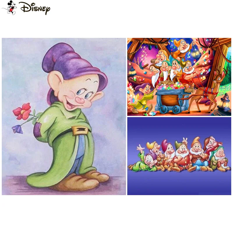 

Алмазная 5D Вышивка «мультяшный карлик», алмазная вышивка «сделай сам», полное покрытие, круглые/квадратные, вышивка крестиком, украшение дл...