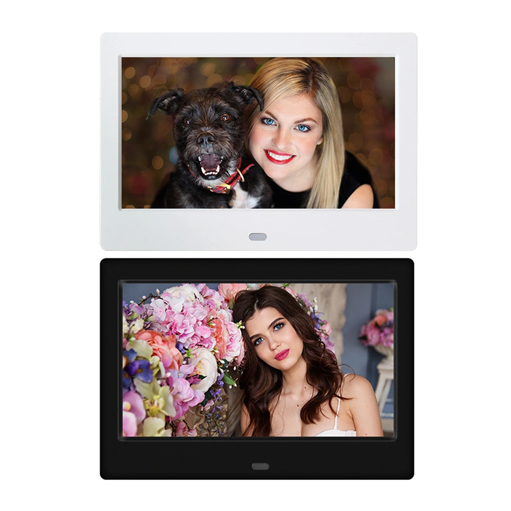 7 Inch LED Film Player High-Definition 800 x 480 Digital Photo Frame Electronic Picture Album Alarm Clock MP3 MP4 Video Player