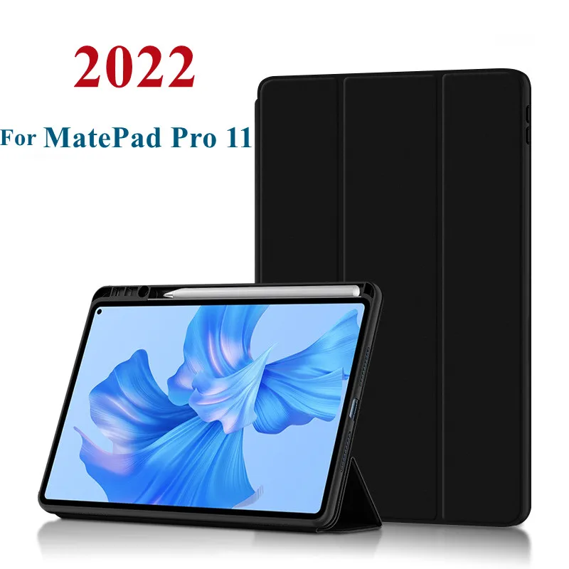 

For Huawei MatePad Pro 11 2022 with Pencil Holder For Huawei MatePad Pro 11 2022 GOT-AL09 AL19 W09 W29 Magnetic Smart Cover