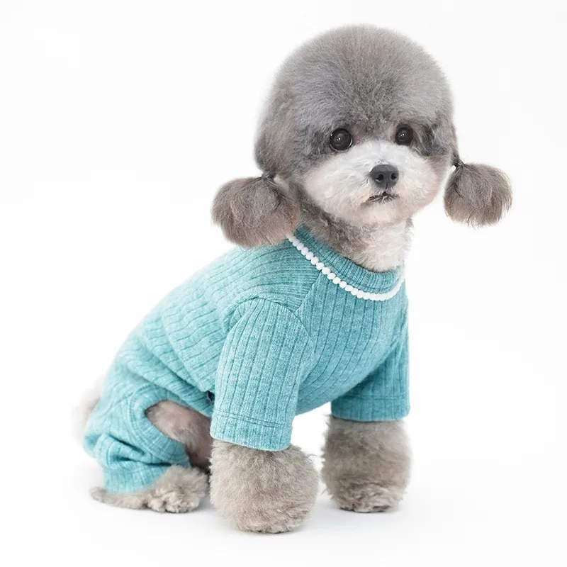 

Small Dog Pajamas Jumpsuit Winter Pet Rompers York Pomeranian Maltese Poodle Bichon Schnauzer Overalls Puppy Pet Clothes Outfit