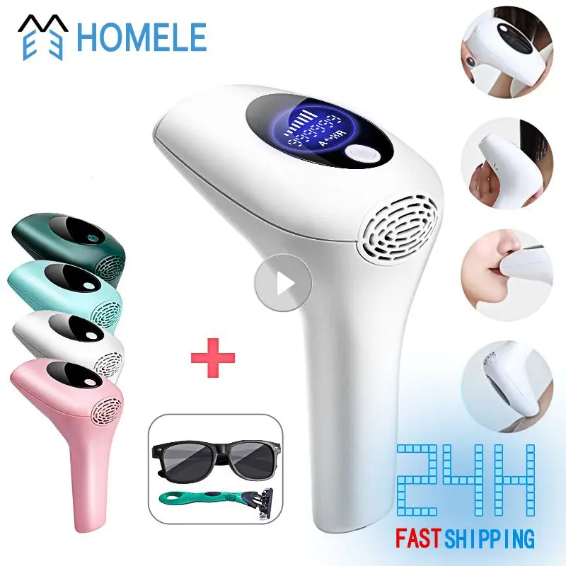 

Лазерный эпилятор, профессиональный IPL-эпилятор для удаления волос, безболезненный Фотоэпилятор для постоянного лица, женского тела, бикин...