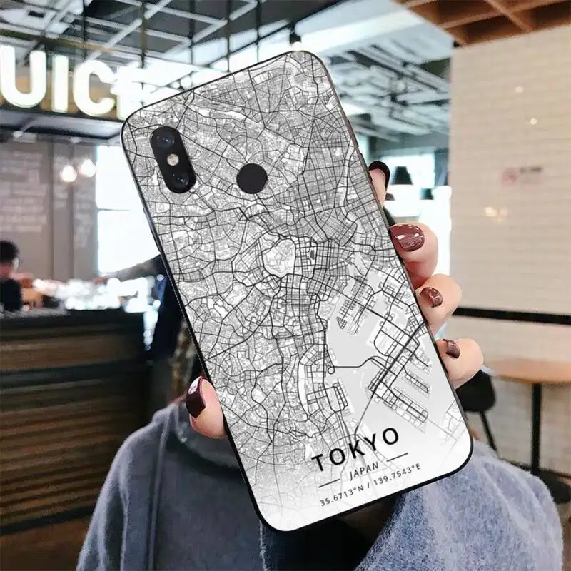 Чехол FHNBLJ для телефона с изображением Лондонской страны и городской картой Xiaomi mi