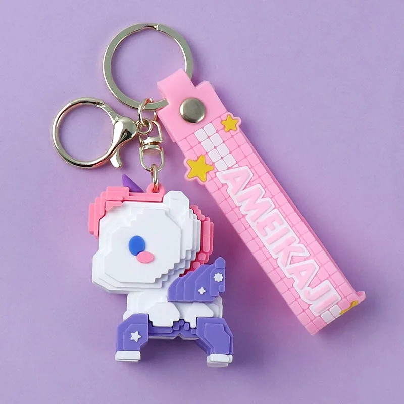 

DIY animation key chain Lanyard lovely personalized key chain car key chain cartoon gift jewelry key chain hanging ornaments