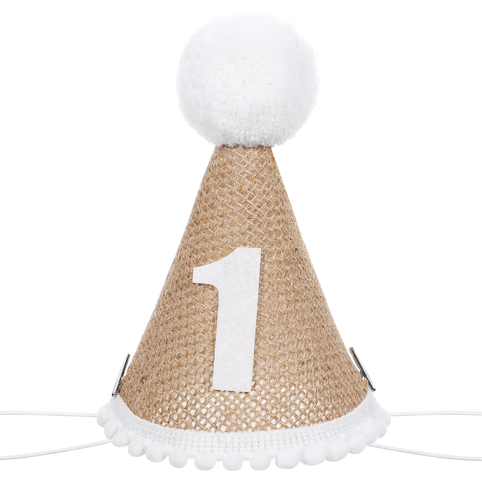 

Детская зимняя шапка для первого дня рождения с пушистыми шариками