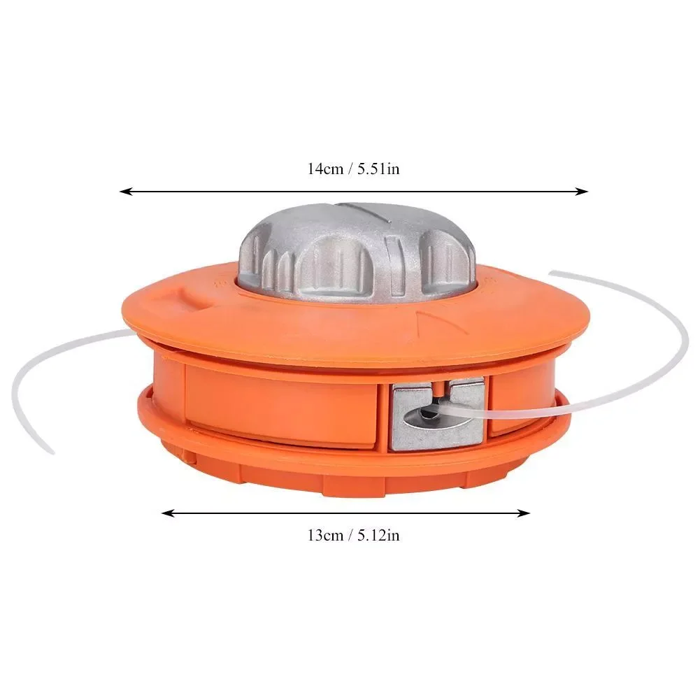 

Universal Bump Feed Line Trimmer Head Aluminum Trimmer Head Grass Brush Cutter Parts Saw Grass Brush Mower Thread Line Part Tool