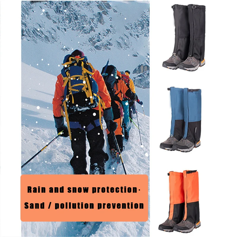 

Waterproof Leg Gaiters Fleece Lined Warming Foot Guard for Hiking Climbing Hiking Climbing Leg Gaiters XR-Hot