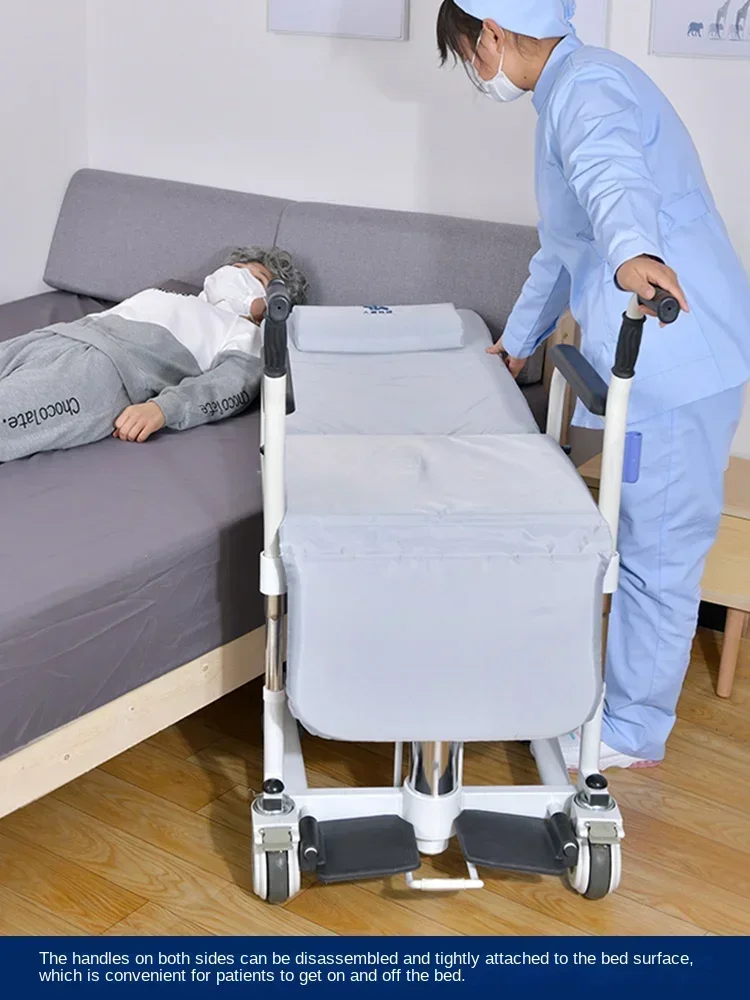 Parsubtil-Chaise de transfert pour patients премиигрыды Fauteuil roulant с зажимом и портативным покрытием