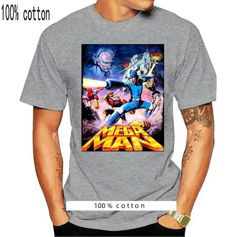 

MEGA MAN - POSTERY MEGAMAN BLACK Men's Adult Short Sleeve T-Shirt