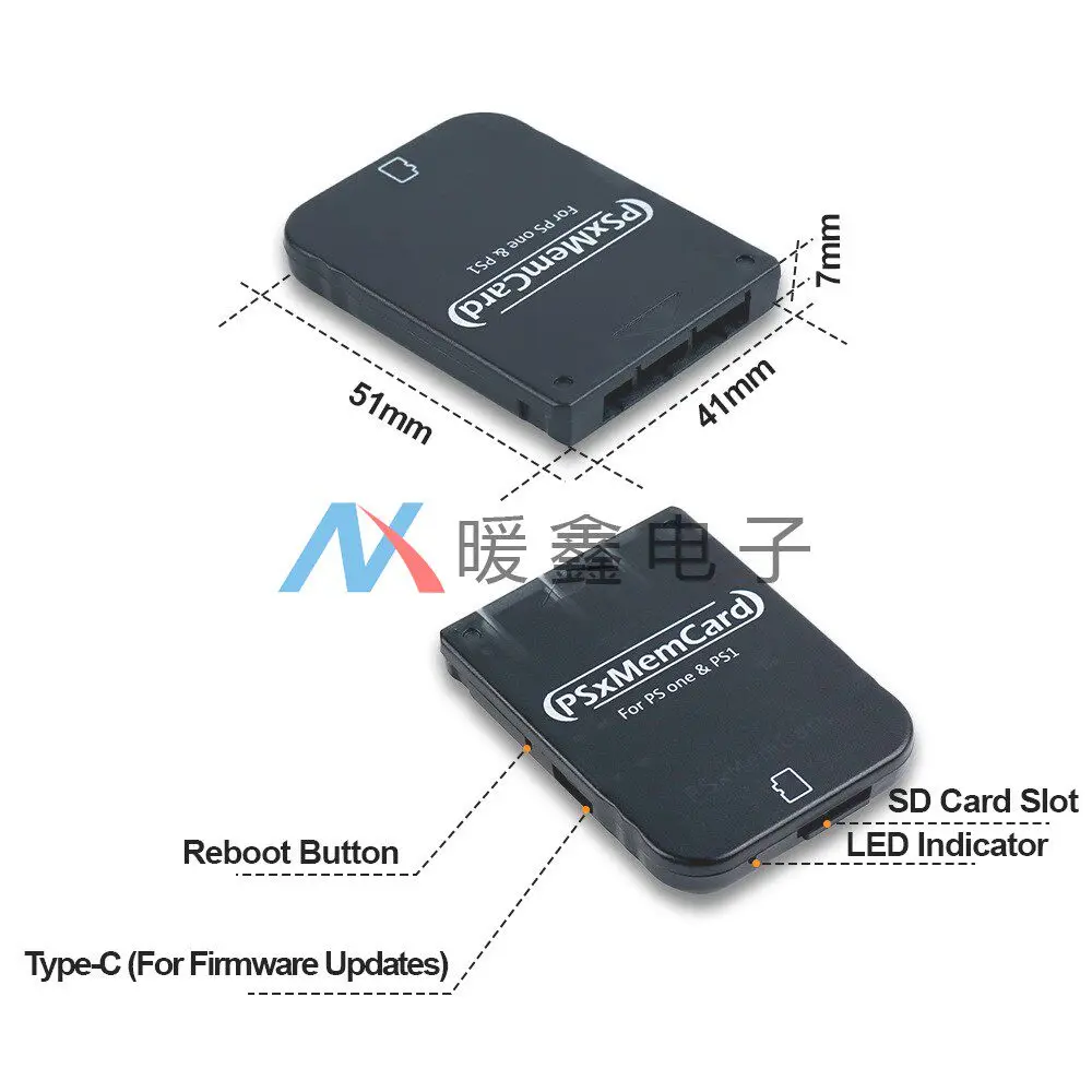 Фото Карта памяти PSxMemCard для PS1, PS ONE, Raspberry Pi с чипом RP2040, аксессуар для ретро-игр, замена №4