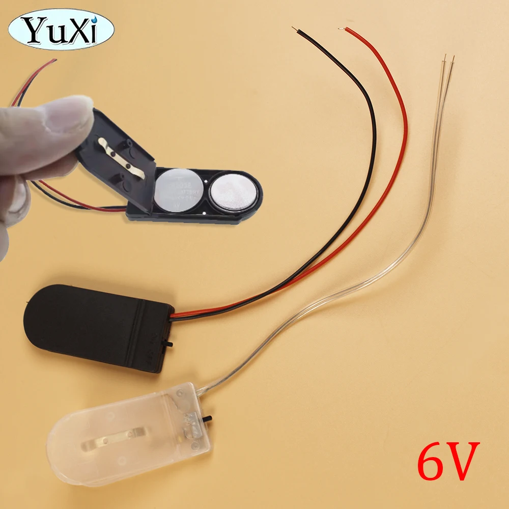 Держатель для батарей CR2032 с выключателем ВКЛ./ВЫКЛ. 6 В 3 в