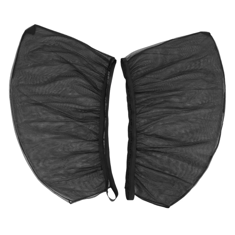 

2Pcs Universal Car Window Sun Shade Breathable Mesh Sun Shield Uv Rays Protection Window Curtain Folding Sun Visor Net, Protecto