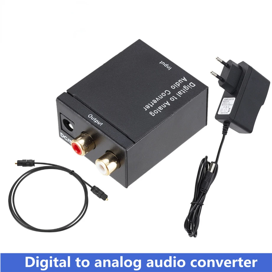 

to Analog Audio Converter Audio Optical Fiber Toslink Coaxial Signal to RCA R/L Audio Decoder SPDIF ATV DAC Amplifier