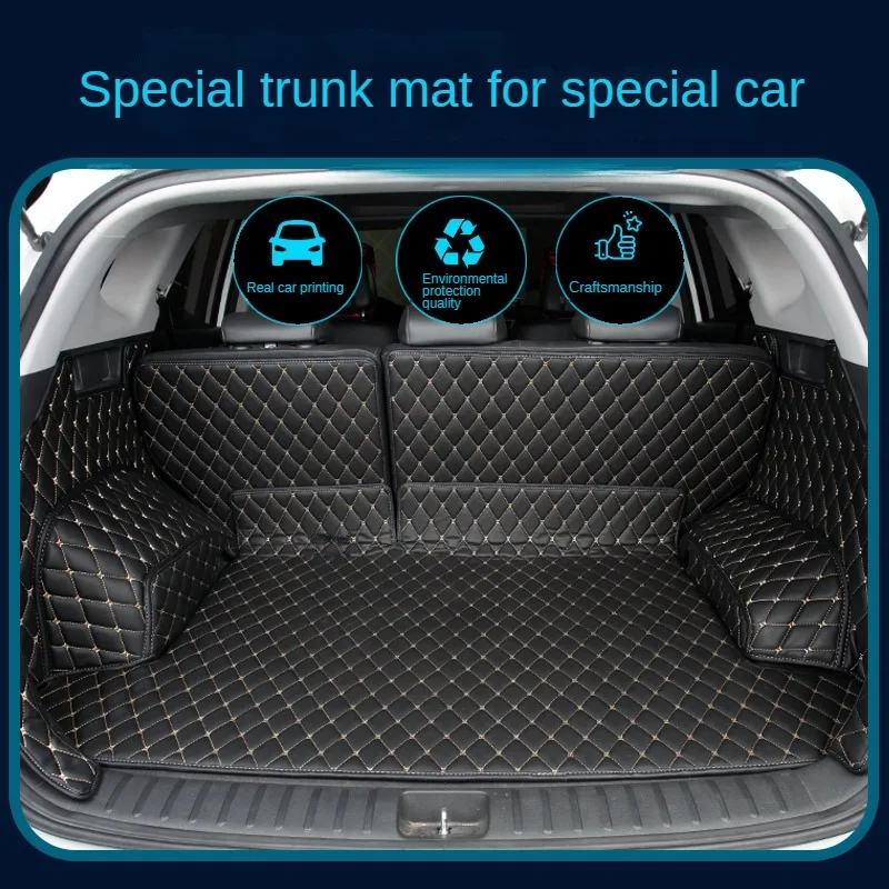 

Full Coverage Custom Car Trunk Mats for Nissan X-Trail Quest Patrol Cefiro Fuga Kicks Interior Details Car Accessories Carpet