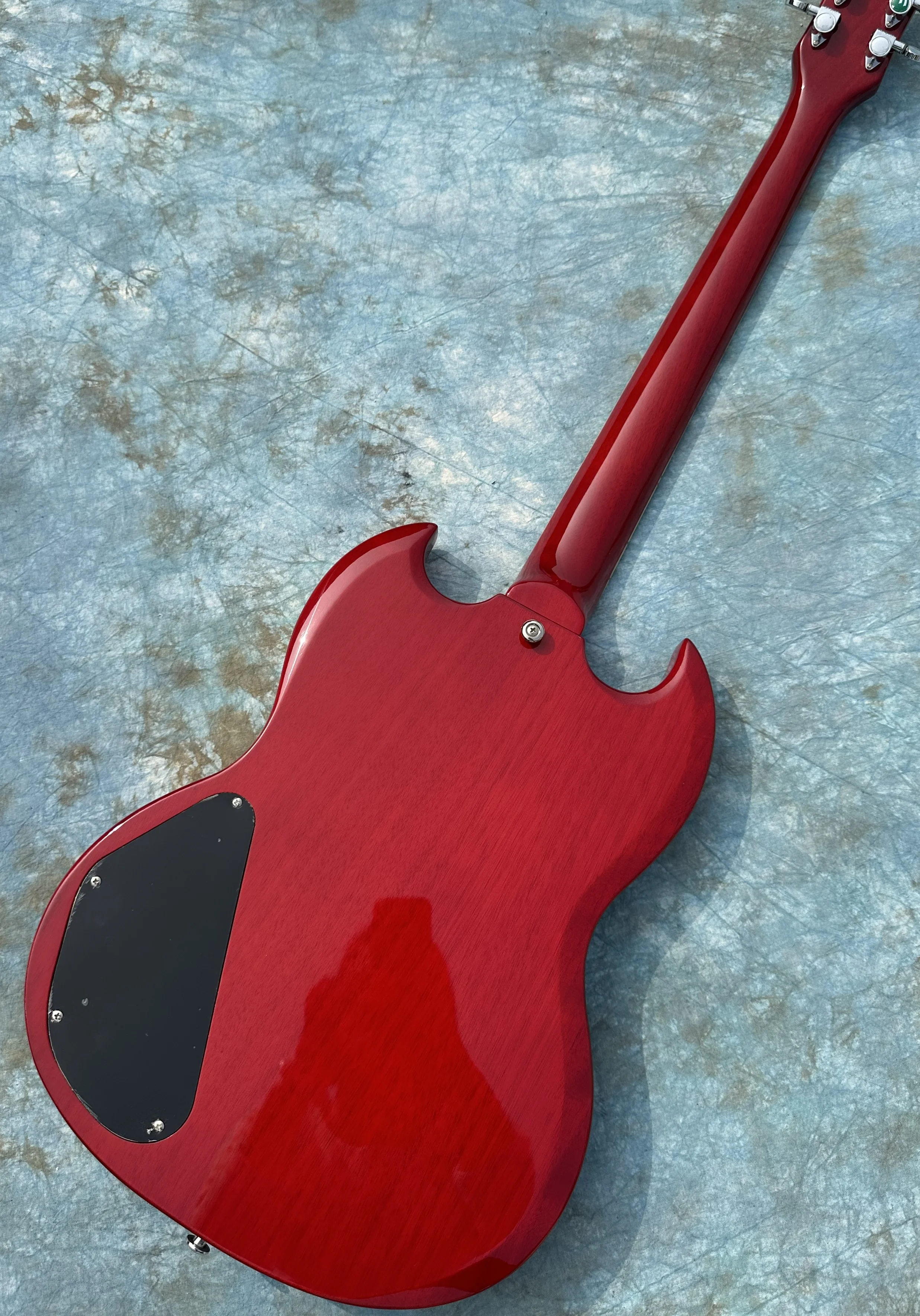 Электрогитара SG инкрустированная молниями гриф молочно-белый ретро-тюнер sMilk White