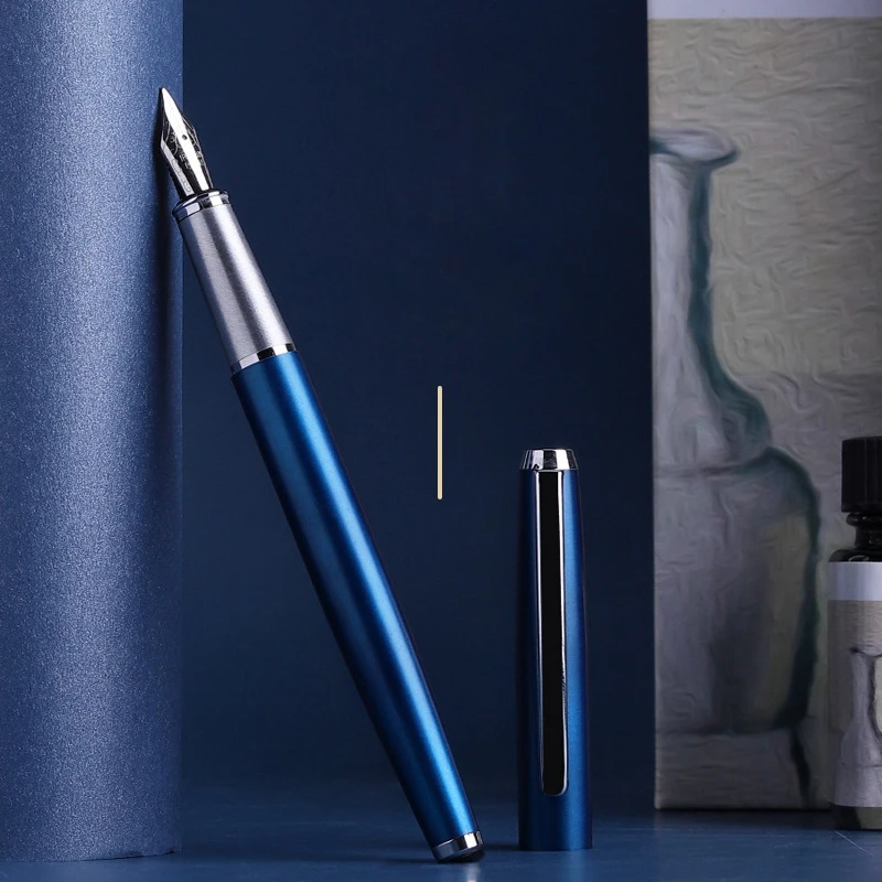 

Classic Design Full Metal Brand Ink Fountain Pen Office Business Men Luxury Best Quality Gift Writing Pen Buy 2 Send Gift