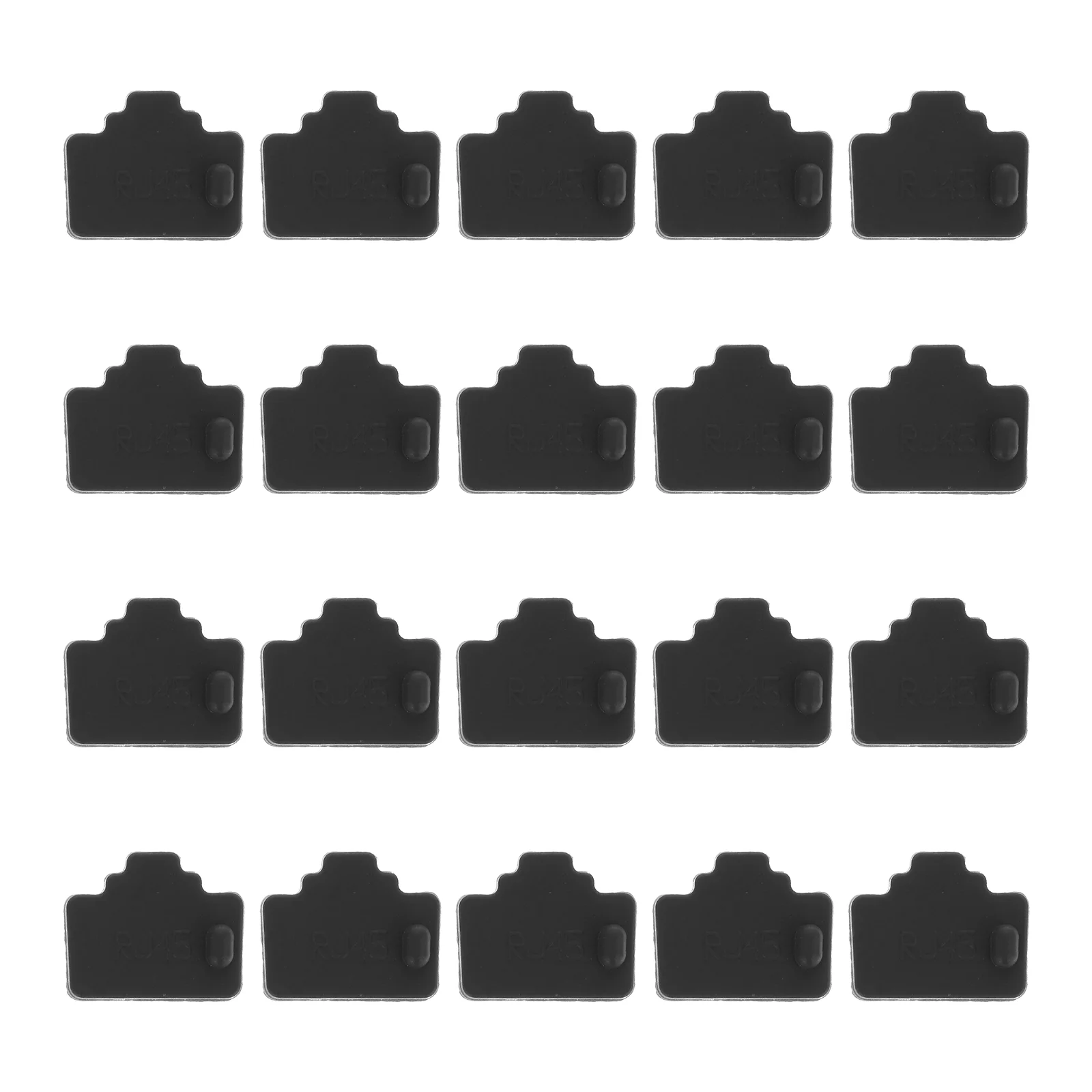 

20pcs Router RJ45 Covers RJ45 Dust Plugs Ethernet Hub Port Stoppers RJ45 Interface Caps