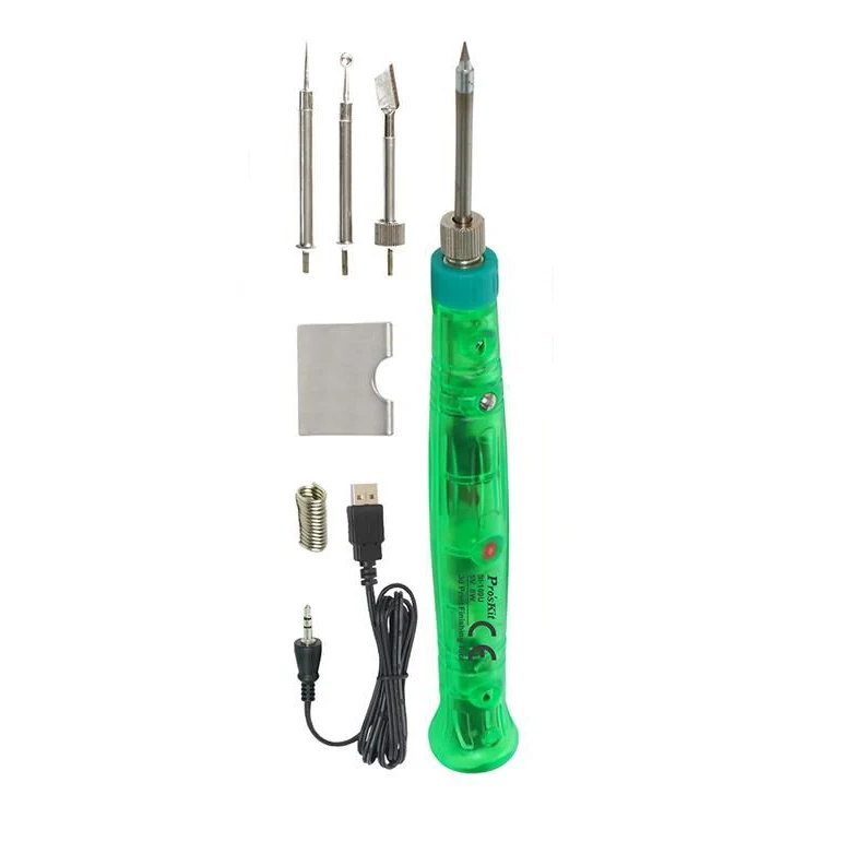 Паяльник с питанием от USB Pro'sKit SI-169U инструмент для отделки 3D-печати сенсорное