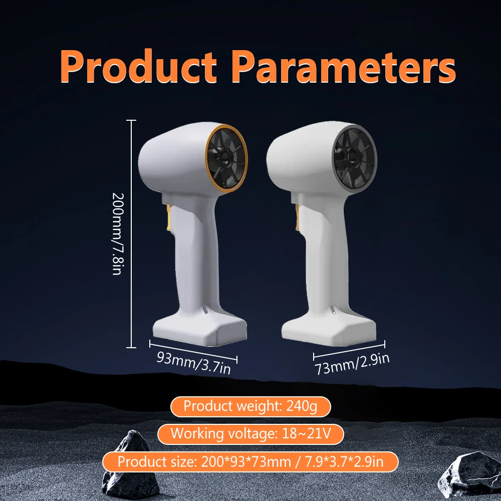 Вентилятор турбоструйный для мойки автомобиля Воздушный пистолет 64 мм