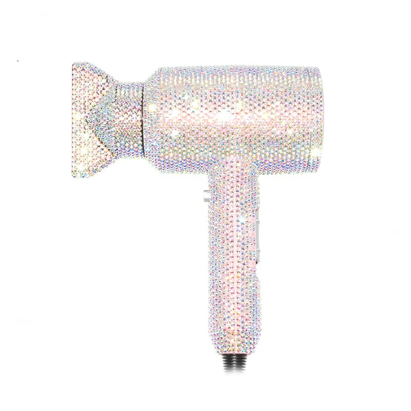 

Diamond Inlaid Hot and Cold Hair Dryer High-end Hammer Blow Drier Home Appliance Dryers Professional Free Shipping Personal Care