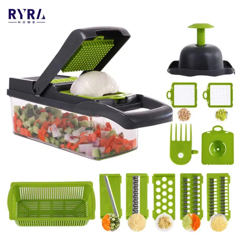 

Multifunction Kitchen Slicer Vegetable Carrot Grater Mandoline Slicer Kitchen Gadgets Vegetable Cutter Net Chopper Cutting Tools