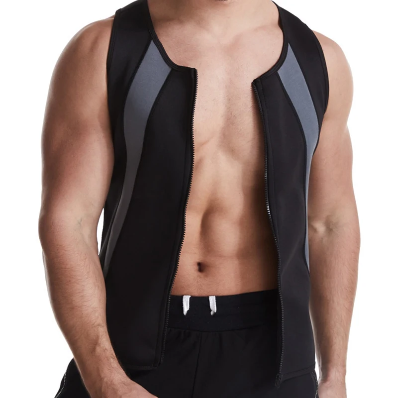 Waist Trainer Vest Men's Hot Shaper Neoprene Sweat Vest Flexible Boy Shaper Compression Sweat Body Shaper Slimming Shirt Workout