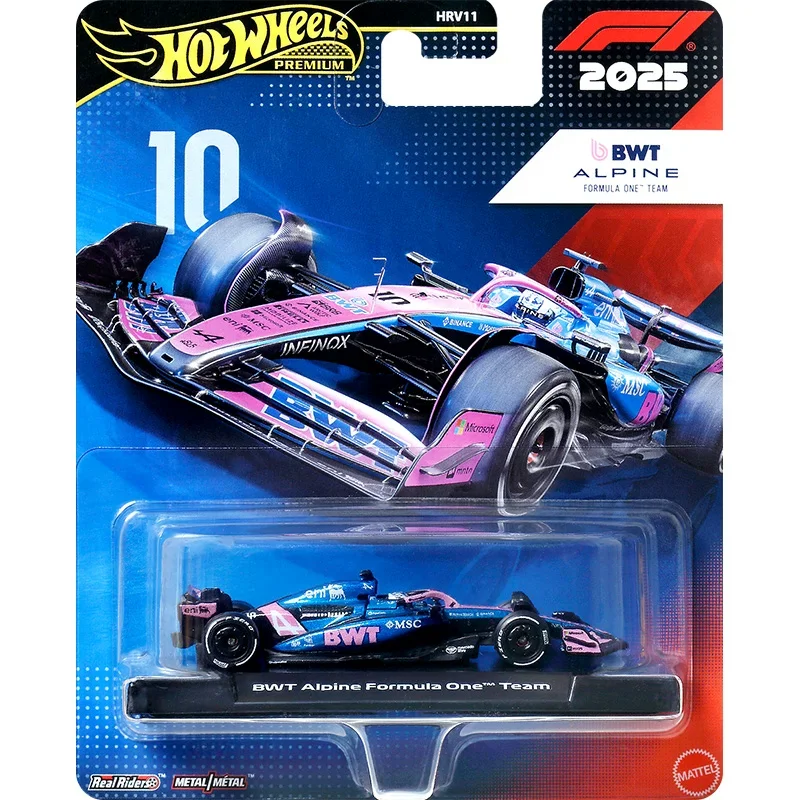 Фото Коллекционная модель автомобиля Hot Wheels Premium 2026 F1 для детей, масштаб 1:64, из сплава, для мальчиков, игрушка для детей, коллекция Hot Wheels 2026 Formula One №5