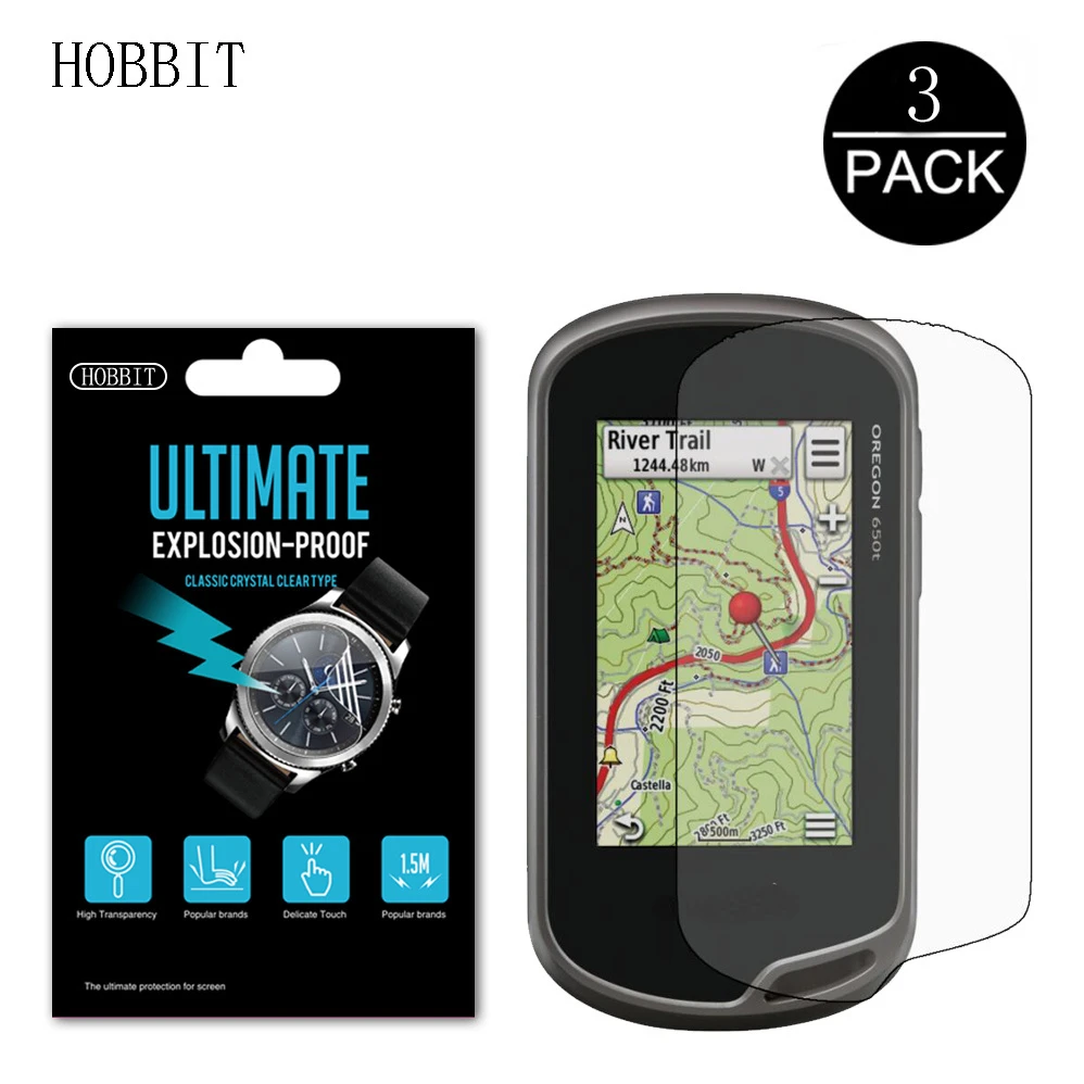 Защитная пленка для экрана GPS 3 шт. ультратонкая HD Прозрачная ПЭТ-пленка Garmin Oregon 600
