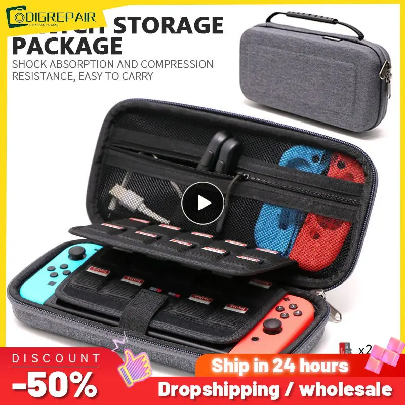 

Features Durable All Around Zipper Which Switch Console Handheld Carrying Case Storage Bag For Nintend Switch Durable Portable