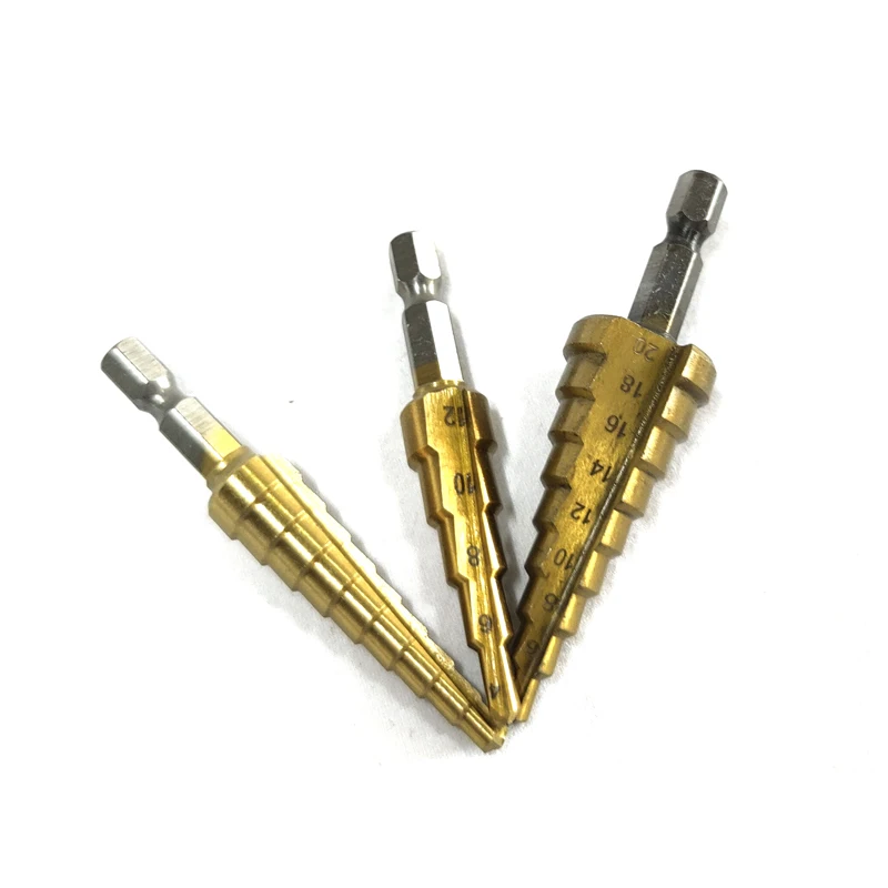 Высокоскоростное стальное ступенчатое электроинструмент сверло для металла