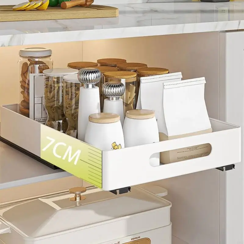 H05E Удобный вытягивающий шкаф Организатор расширяемый ящик для хранения кухни |