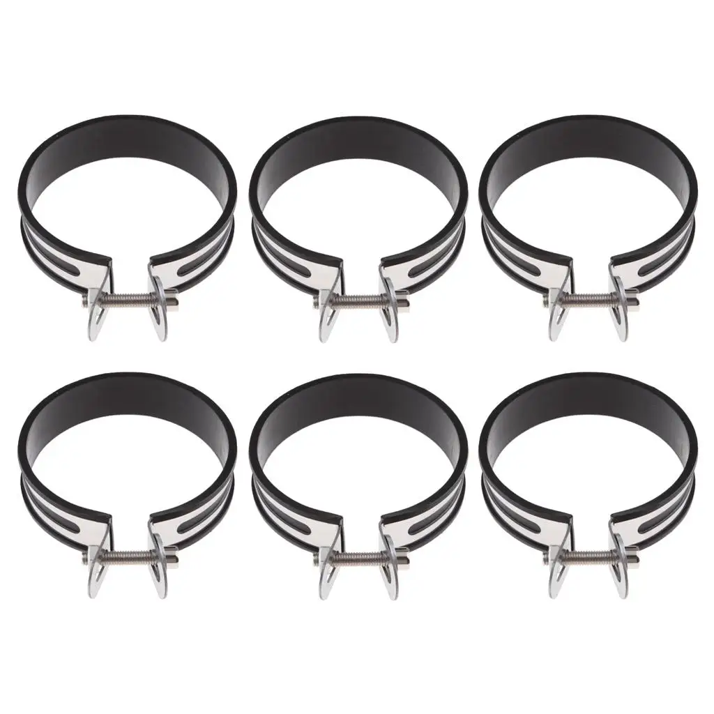 

6x глушитель выхлопной трубы мотоцикла зажим для вешалки ремень крепление кронштейн 100 мм