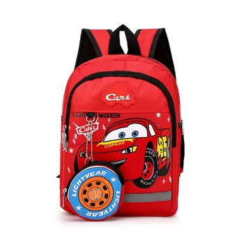 Disney New Children Bag Schoolbag Boy Bag Cartoon Backpack Mochila Escolar Car School Bags Plecak Book Bag Kids Bag Backpacks 1