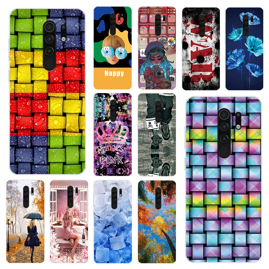 

Чехол для Xiaomi Redmi 9, силиконовый милый Радужный чехол, чехол для телефона из ТПУ для Xiomi Redmi 9, Redmi9, мягкий чехол 6,53 дюйма, чехол Etui, бампер