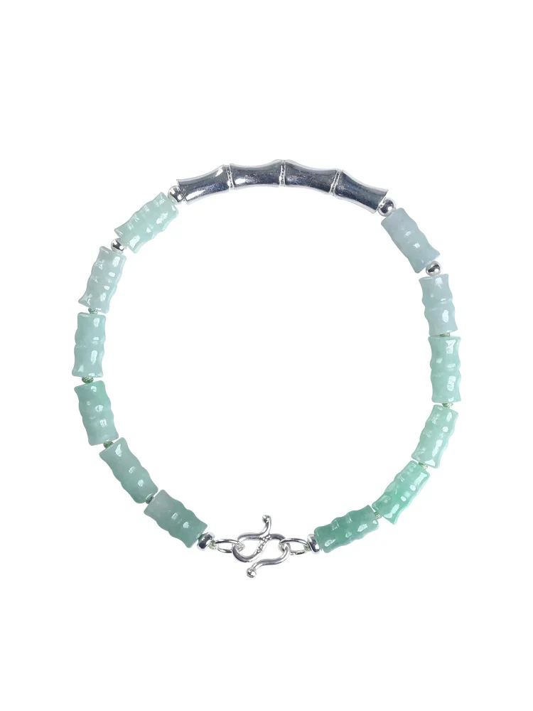 

Женский бамбуковый браслет Xiaomi с натуральным изумрудом