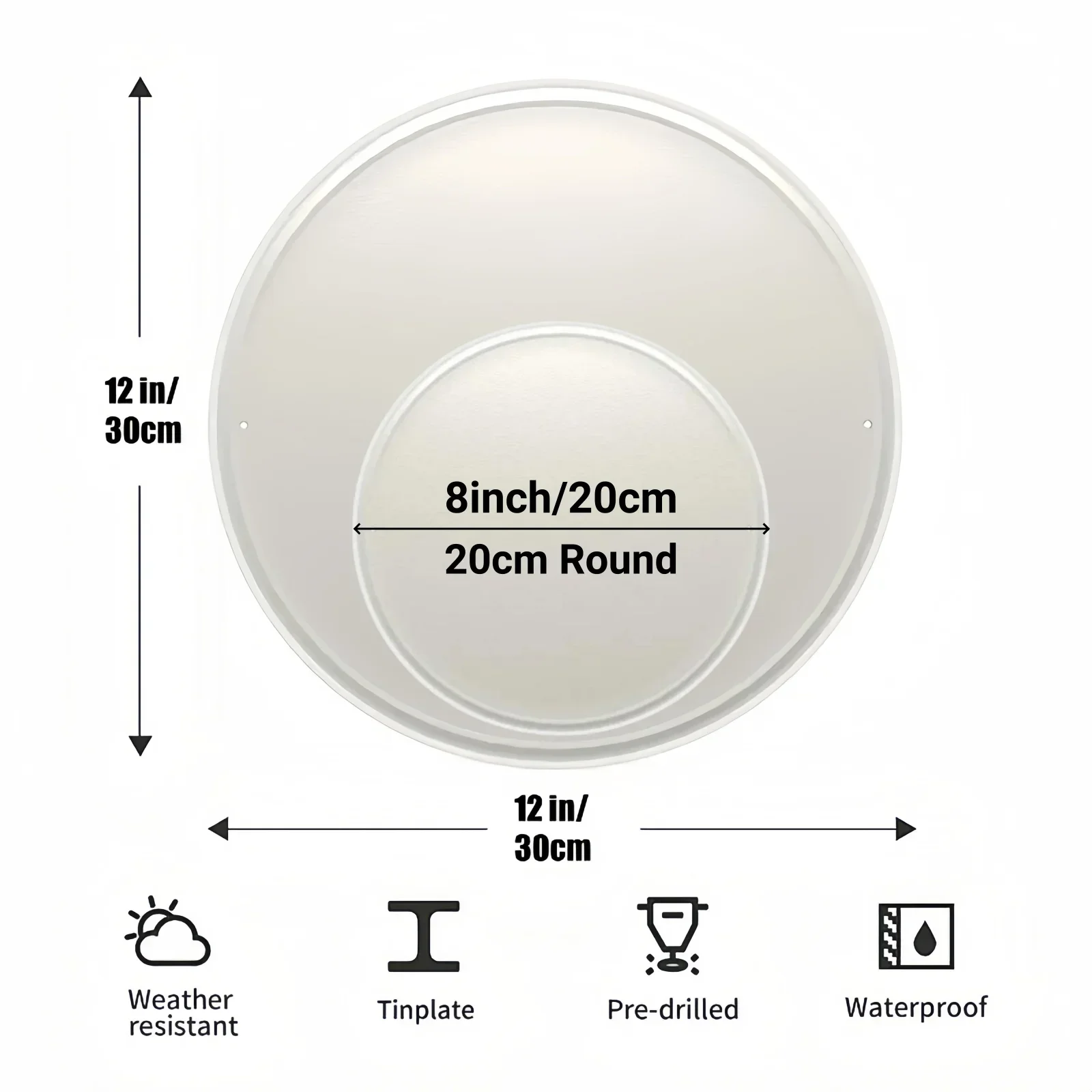 Винтажные круглые металлические вывески настольные фотосъемки декоративные