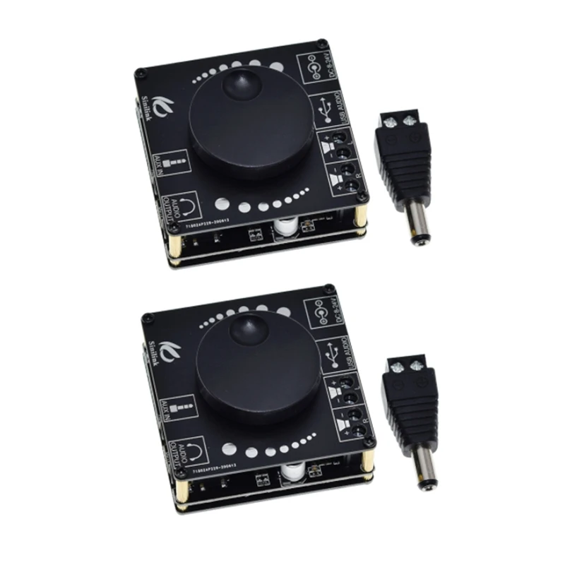 

2X Bluetooth 5.0 10W/15W/20W Stereo Power Amplifier Board Mobile Control APP 12V/24V High Power Digital Amplifier Module