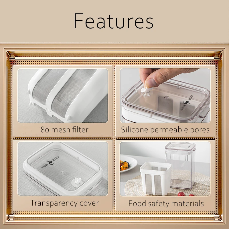 Сертифицированный контейнер LFGB для фильтрации йогурта