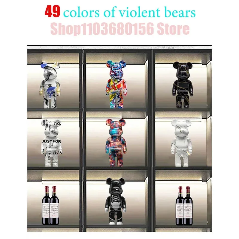 Разноцветные дневные офисные украшения медвежьи кирпичные скульптуры для