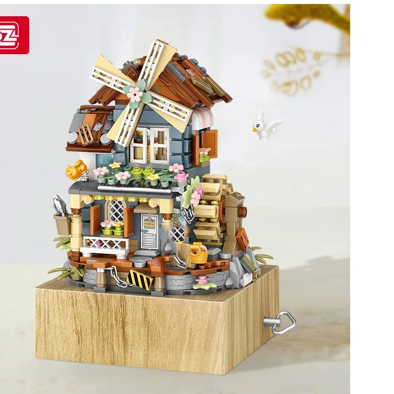 LOZ Музыкальная ветряная мельница из пластика