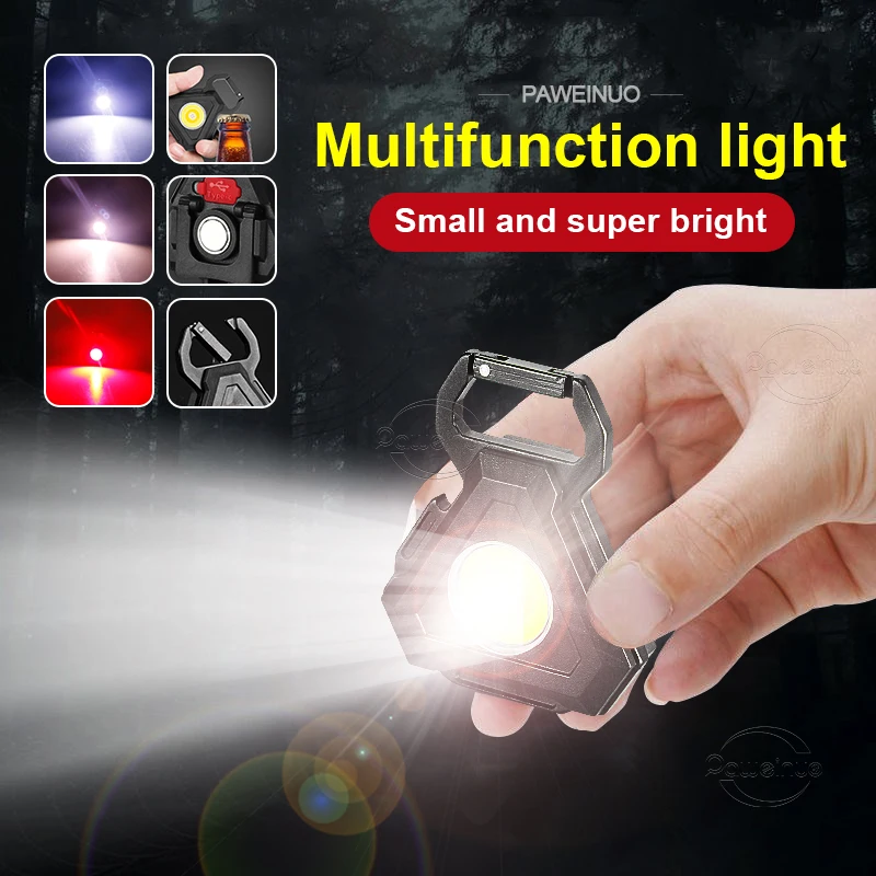 

Портативный светодиодный фонарик 1000 люмен, супер мини перезаряжаемый рабочий фонарь, водонепроницаемый брелок, карманный фонарик, фонарь для кемпинга