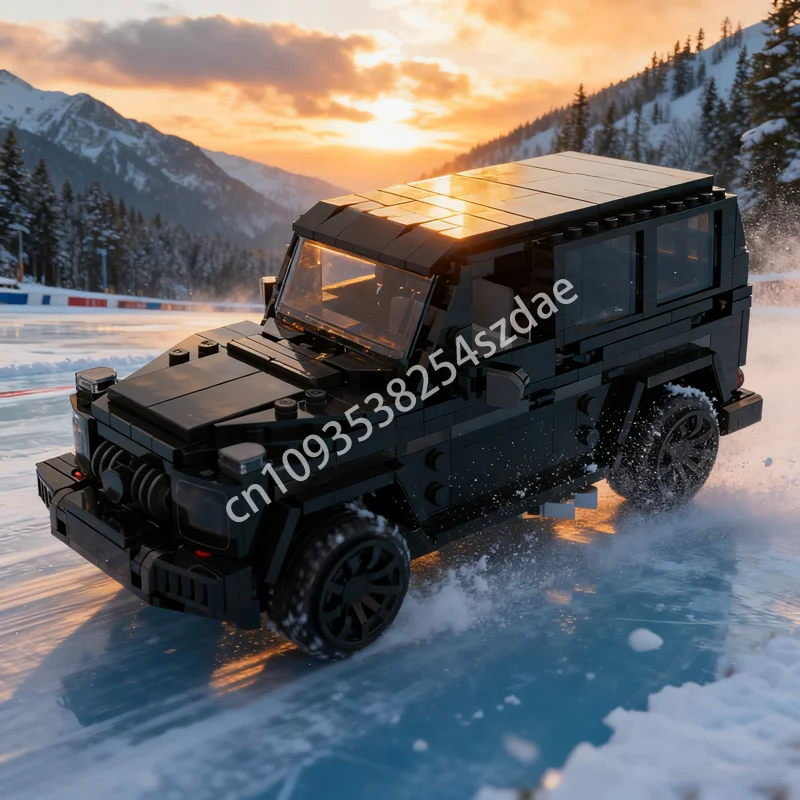 Фото 527 шт. MOC Mercedesesed G модификация городские чемпионы модель строительные игрушечные блоки собрать рождественские подарки DIY творческий кирпич для детей №1