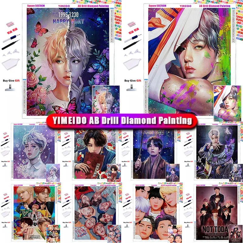 

Алмазная живопись YIMEIDO 5D DIY AB, Набор для вышивки крестиком для мужчин, квадратная вышивка, искусство стразы