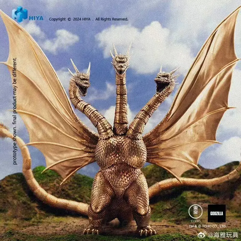 Фото В наличии: HIYA EBG0280 Godzilla Vs King Ghidorah 1991, подвижная модель King Ghidorah, подарок и коллекционный предмет №2