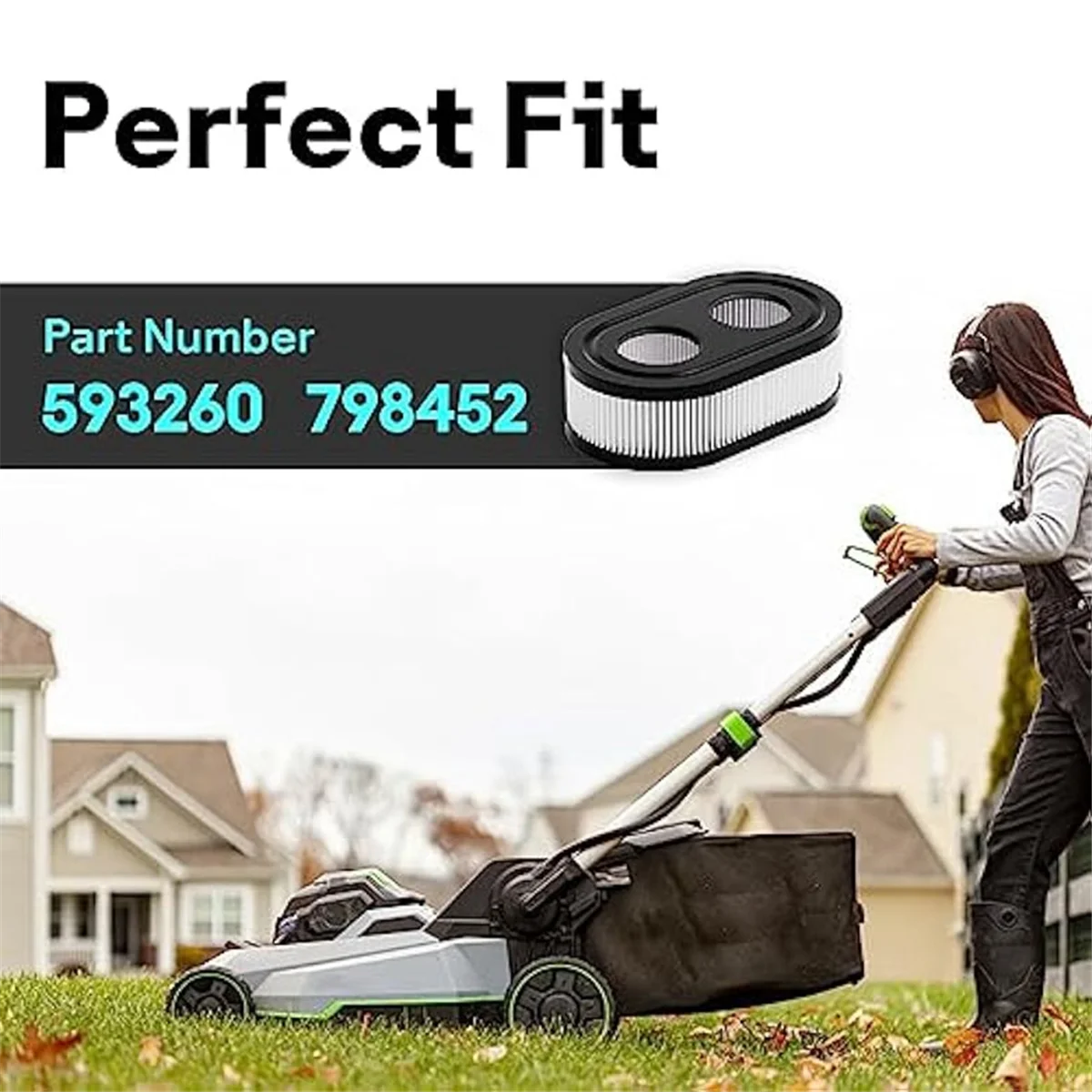 4 шт. 593260 фильтр для газонокосилки Briggs и Stratton 550Ex 675Exi 725Exi серии 798452 очистки воздуха