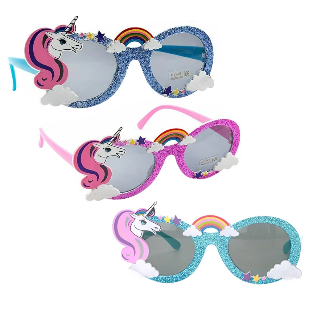

Party Sunglasses Glasses Glass Decorations Supplies Cartoon Children Eyeglass Sun Kids Eyeglasses Photo Themed Props